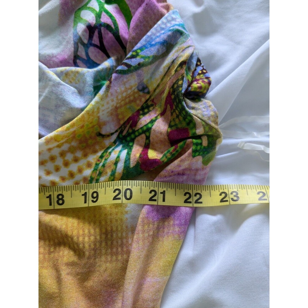 Sao Paulo Dress Women's Sz 12 Bodycon Art Mini Tunic Colorful Y2K Butterfly - Picture 10 of 12